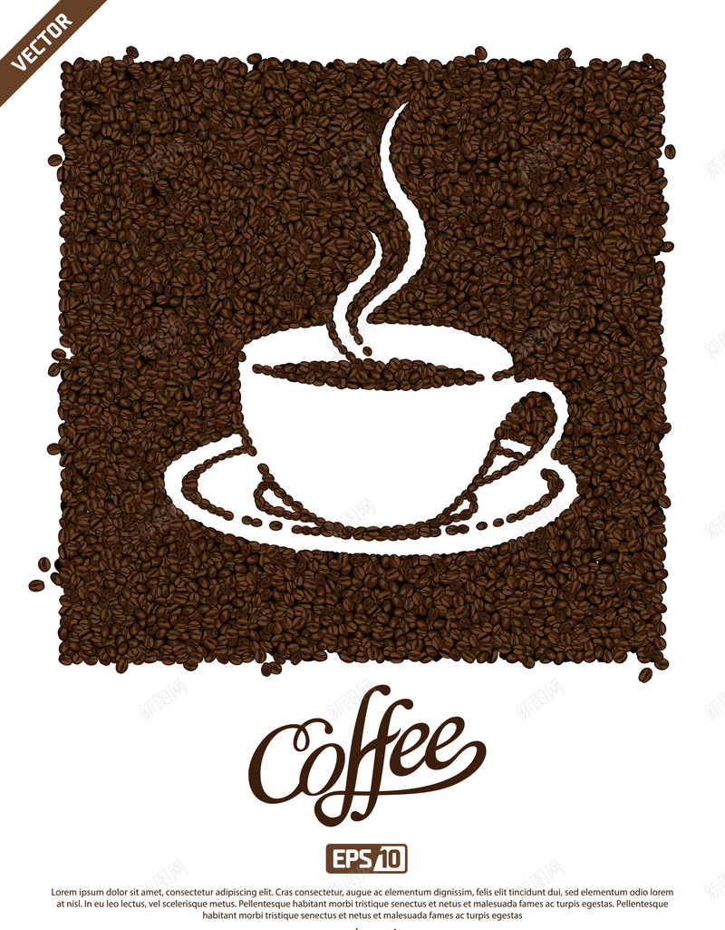 咖啡豆背景海报矢量图ai设计背景_88icon https://88icon.com 咖啡 咖啡色 咖啡豆 海报 素材 背景 褐色 矢量图