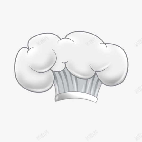 一顶厨师帽png免抠素材_88icon https://88icon.com 创意 可爱 手绘 装饰