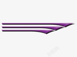 紫色花纹车贴矢量图素材