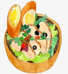 手绘便当png免抠素材_88icon https://88icon.com 手绘便当 美食 餐点