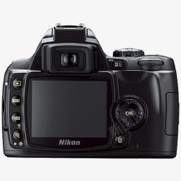 NikonD40相机png免抠素材_88icon https://88icon.com 相机 黑色相机