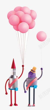 漂浮粉色气球png免抠素材_88icon https://88icon.com 气球 活动素材 漂浮素材 粉色 背景装饰