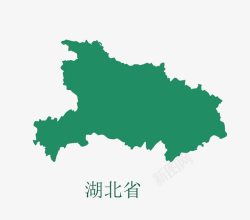 湖北省湖北省版块图标高清图片