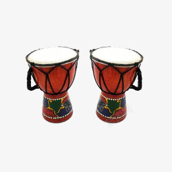 两台非洲乐器手鼓素材
