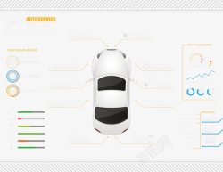 商务汽车信息分析图表素材