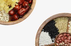 花生八宝粥素材