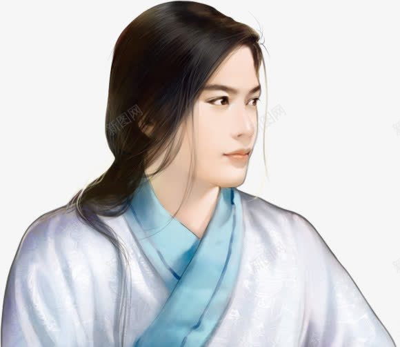 白衣干净男子古风手绘png免抠素材_88icon https://88icon.com 古风 干净 手绘 男子 白衣