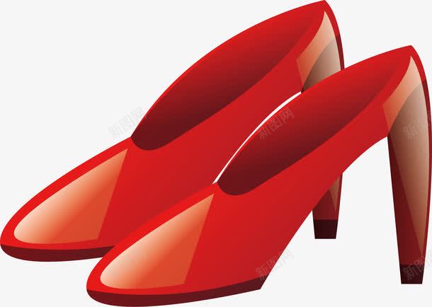 红色鞋子png免抠素材_88icon https://88icon.com 卡通 手绘 红色 鞋子