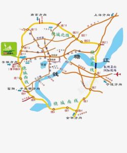 杭州地图素材