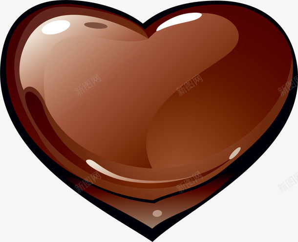 棕色爱心巧克力png免抠素材_88icon https://88icon.com 棕色巧克力 棕色爱心 爱心巧克力 美味巧克力 美食 食品