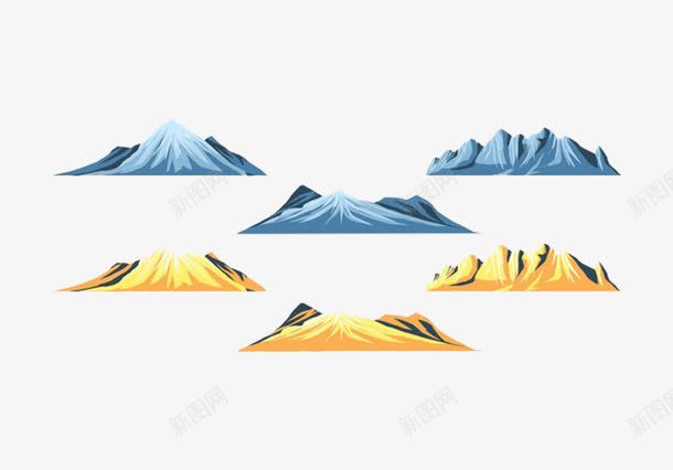 山峰高山扁平化png免抠素材_88icon https://88icon.com 山峰 扁平化 设计 高山