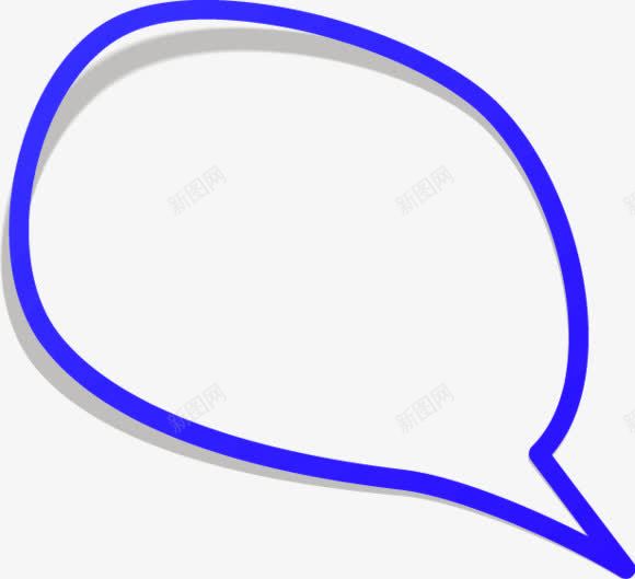 蓝色简约线条对话框边框纹理png免抠素材_88icon https://88icon.com 对话框 简约 线条 蓝色 边框纹理
