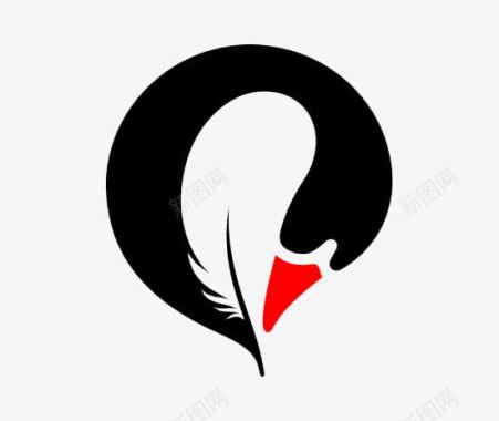 丹顶鹤似动物的黑色图标图标