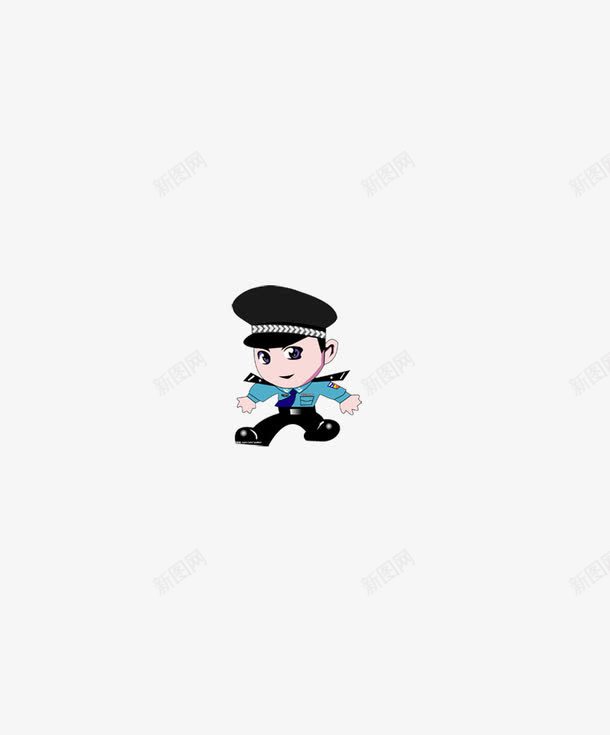 警察卡通png免抠素材_88icon https://88icon.com 人物 公安 卡通 卡通警察 民警 警察