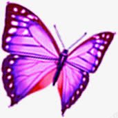 紫色创意飞舞的人蝴蝶素材