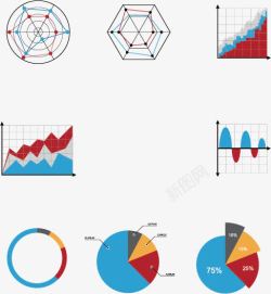 圆形统计表素材