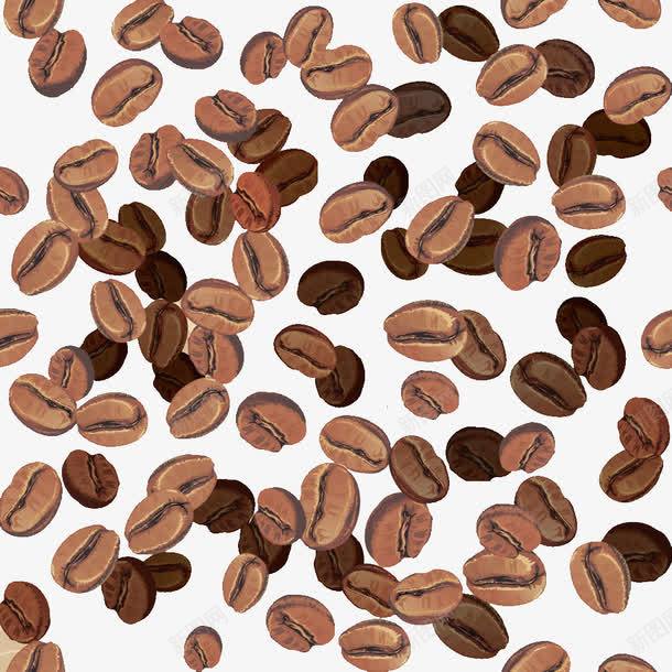 咖啡豆底纹png免抠素材_88icon https://88icon.com 下载 免费 咖啡 咖啡豆 咖啡豆底纹