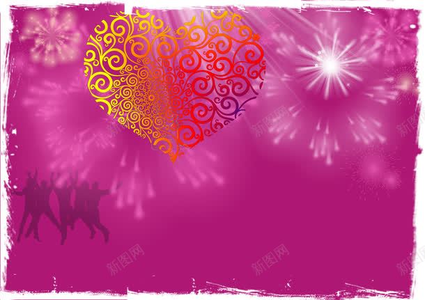 粉色浪漫爱心海报背景七夕情人节png免抠素材_88icon https://88icon.com 七夕 情人节 浪漫 海报 爱心 粉色 背景