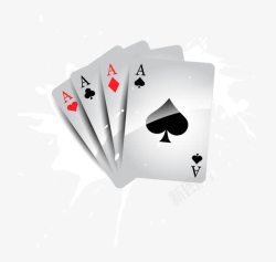 卡牌游戏插画扑克牌矢量图素材