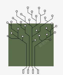 科技成长树素材