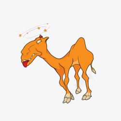 晕眩的骆驼卡通晕眩的骆驼高清图片