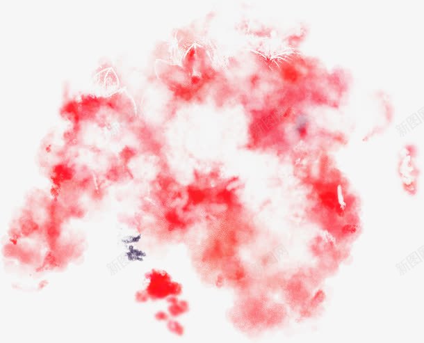 创意合成红色的笔刷花卉植物png免抠素材_88icon https://88icon.com 创意 合成 植物 红色 花卉