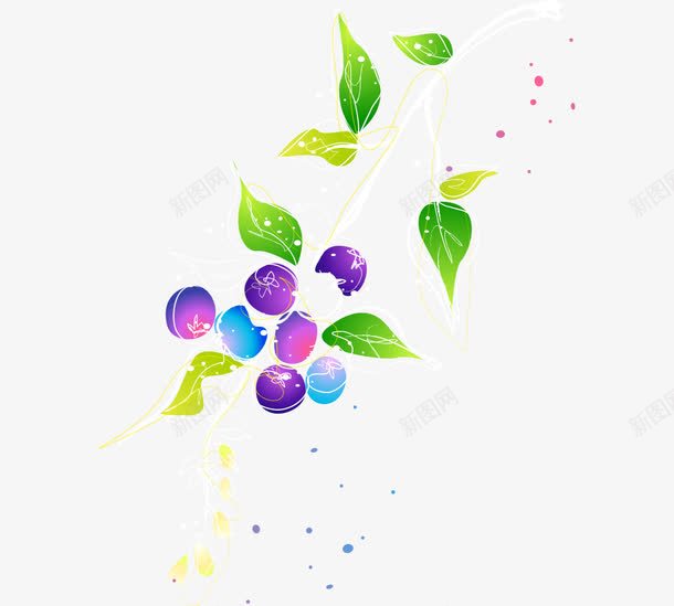 手绘结满果子枝条插画植物png免抠素材_88icon https://88icon.com 手绘的植物 枝条的果子 植物的插画 矢量植物 结满果子的枝条