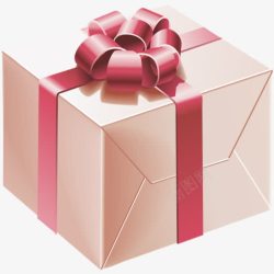 粉色的礼物盒图标素材