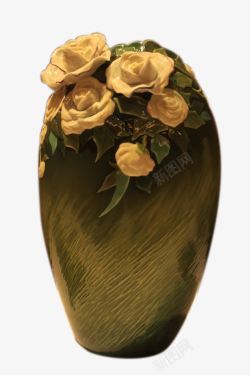 玫瑰花花瓶素材