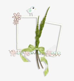 水彩花卉边框花卉边框图案素材
