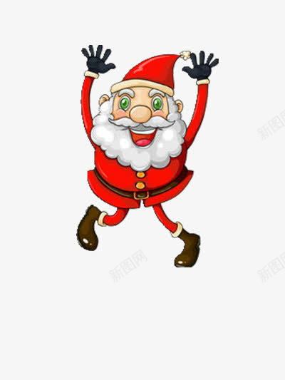 举手的圣诞老人png免抠素材_88icon https://88icon.com 图片 圣诞节 节日 高举手臂