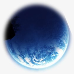 蓝色梦幻地球素材