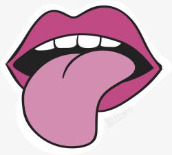 伸出舌头伸出来的舌头高清图片