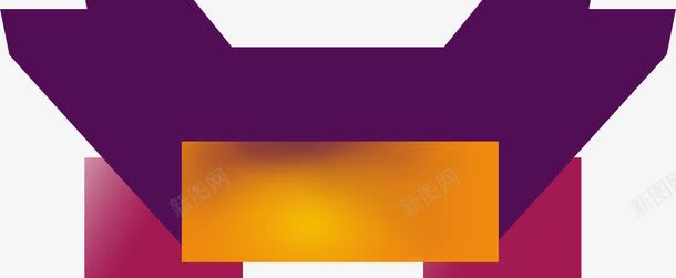 紫色几何形状海报png免抠素材_88icon https://88icon.com 几何 形状 海报 紫色