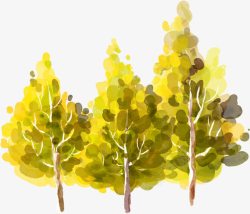黄色唯美树木素材