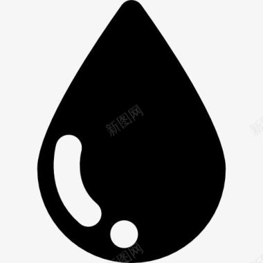 橄榄油滴血滴图标图标