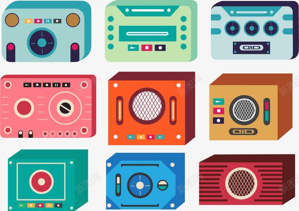 收音机png免抠素材_88icon https://88icon.com 广播 播音机 磁带 调频
