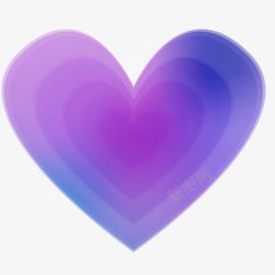 紫心背景的情人节素材