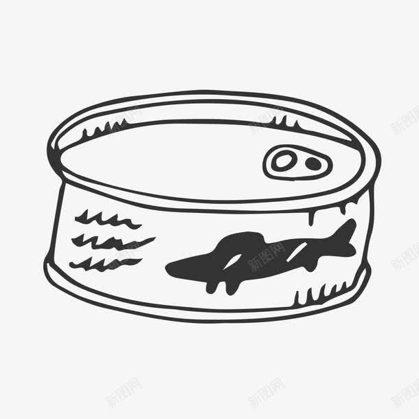 手绘鱼罐png免抠素材_88icon https://88icon.com 古典 手绘绘画 罐头 艺术 鱼罐