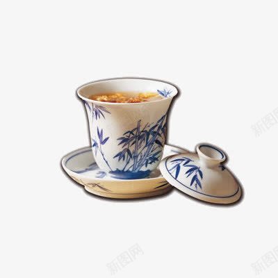 一杯茶png免抠素材_88icon https://88icon.com 茶杯 茶水 青花瓷