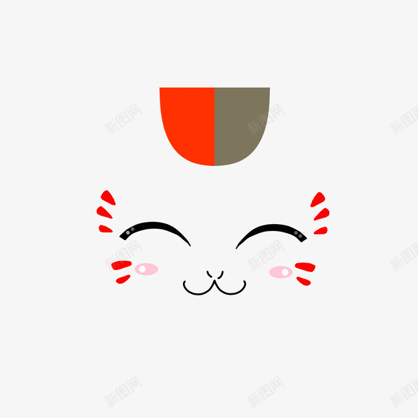 笑得可爱的猫psd免抠素材_88icon https://88icon.com 卡通猫 每天笑眯眯 笑口常开 笑得可爱的猫