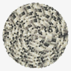 雪花欧式花纹圆形地毯素材