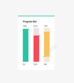 项目柱图UI素材
