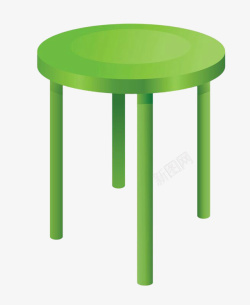 绿色圆凳子素材