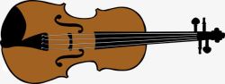 麻色小提琴素材