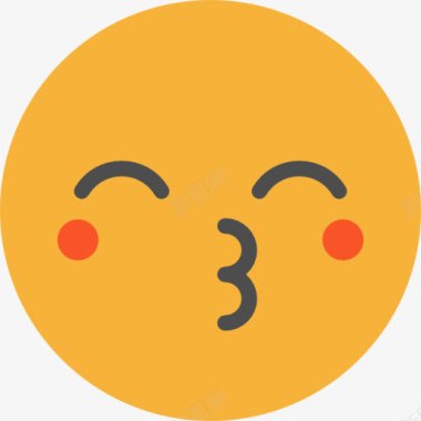 吻额头吻图标图标