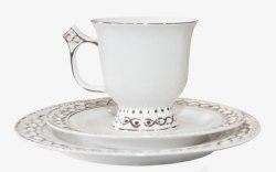 家居装饰白色茶杯瓷杯素材