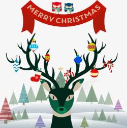 圣诞节驯鹿素材