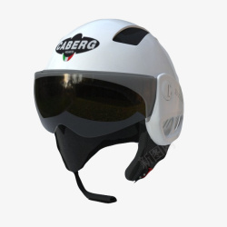 透明黑白色头戴VR头盔素材
