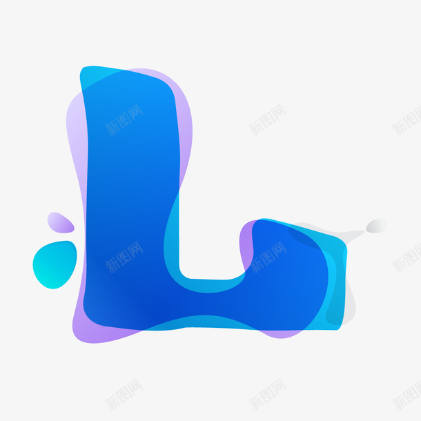 蓝色渐变叠印英文字母L矢量图ai免抠素材_88icon https://88icon.com 创意英文字母L 彩色叠加 彩色英文字母L 英文字母L 英文字母大写L 蓝色叠印 蓝色渐变 矢量图